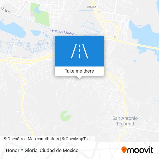 Honor Y Gloria map