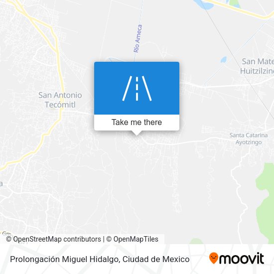 Prolongación Miguel Hidalgo map