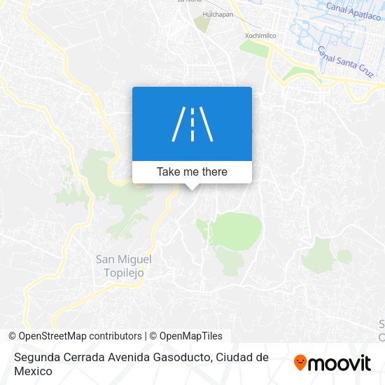 Segunda Cerrada Avenida Gasoducto map