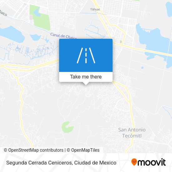 Mapa de Segunda Cerrada Ceniceros