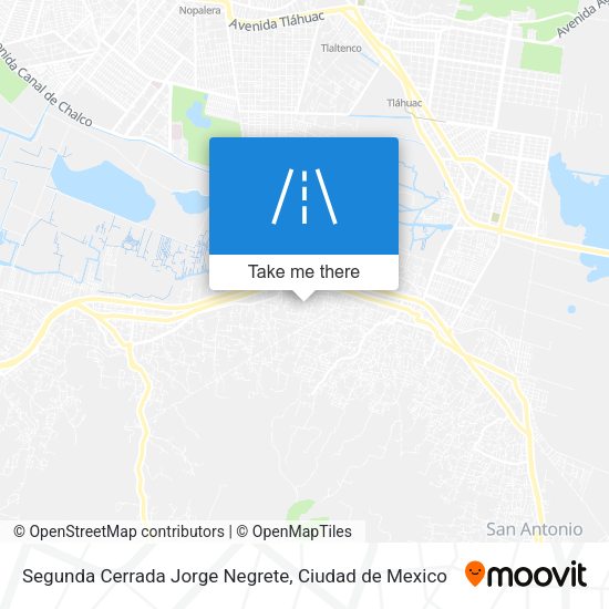 Mapa de Segunda Cerrada Jorge Negrete
