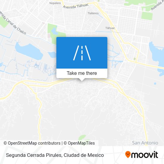 Mapa de Segunda Cerrada Pirules
