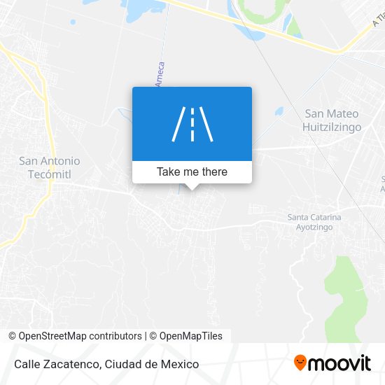 Mapa de Calle Zacatenco