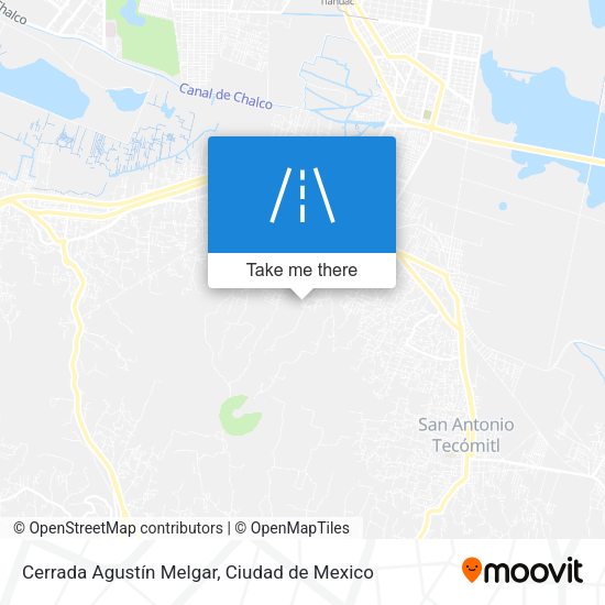 Cerrada Agustín Melgar map