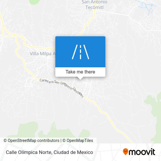 Mapa de Calle Olímpica Norte