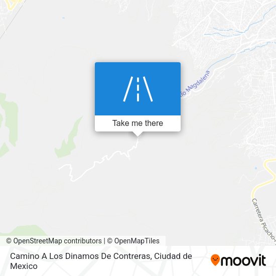 Camino A Los Dinamos De Contreras map