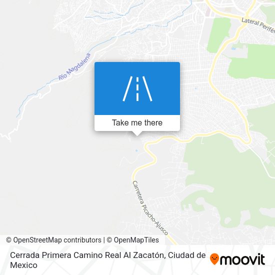 Mapa de Cerrada Primera Camino Real Al Zacatón