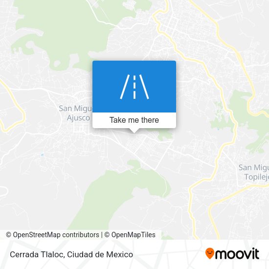Mapa de Cerrada Tlaloc