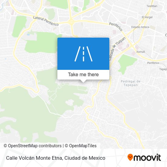 Mapa de Calle Volcán Monte Etna