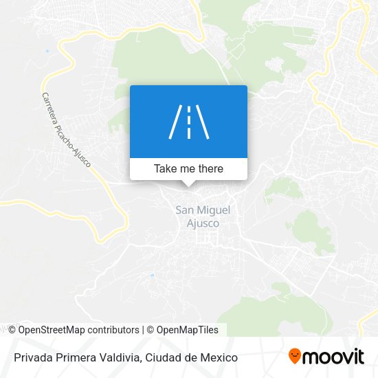 Mapa de Privada Primera Valdivia