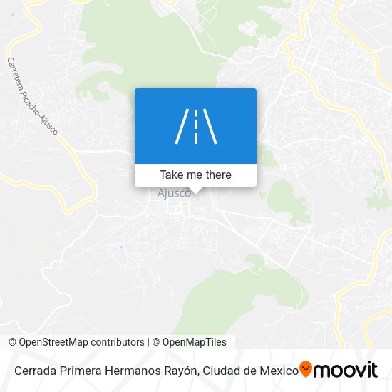 Cerrada Primera Hermanos Rayón map