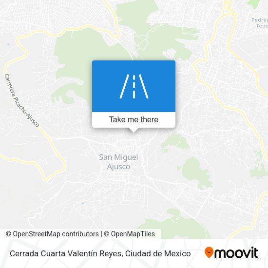 Cerrada Cuarta Valentín Reyes map