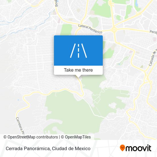Mapa de Cerrada Panorámica