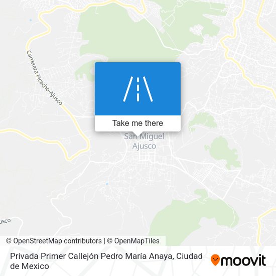 Mapa de Privada Primer Callejón Pedro María Anaya