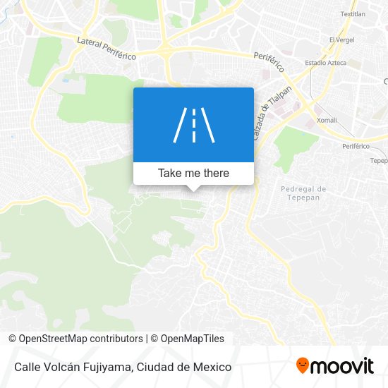 Calle Volcán Fujiyama map