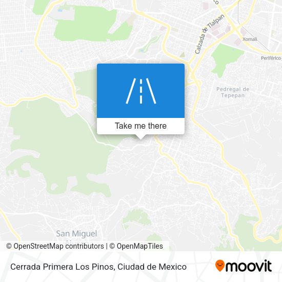 Cerrada Primera Los Pinos map