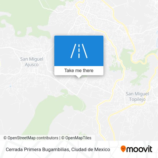 Mapa de Cerrada Primera Bugambilias