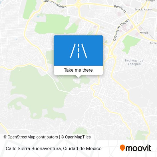 Calle Sierra Buenaventura map
