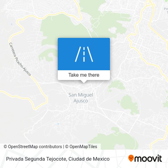Mapa de Privada Segunda Tejocote