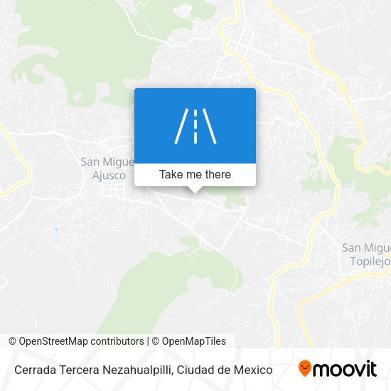 Cerrada Tercera Nezahualpilli map