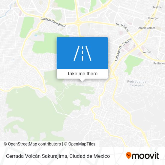 Cerrada Volcán Sakurajima map