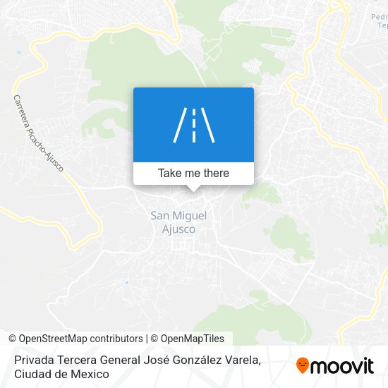 Privada Tercera General José González Varela map