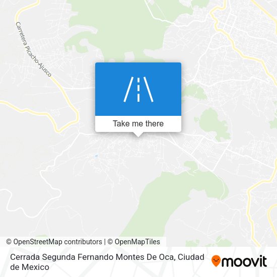 Cerrada Segunda Fernando Montes De Oca map