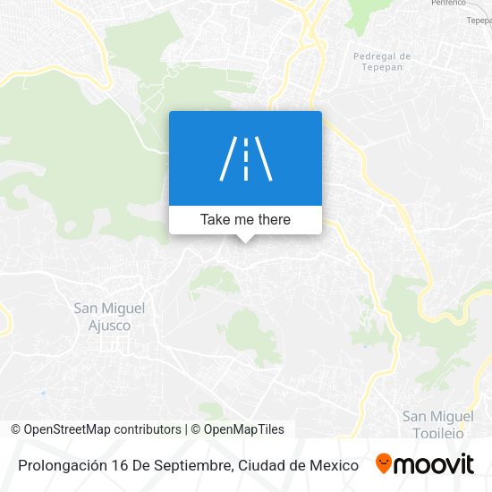 Prolongación 16 De Septiembre map
