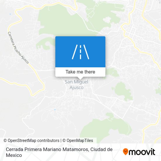 Cerrada Primera Mariano Matamoros map