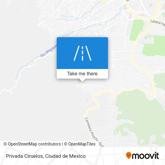Privada Ciruelos map