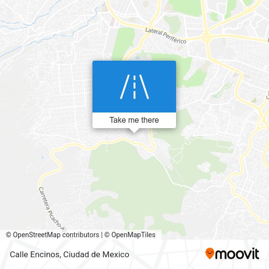 Calle Encinos map