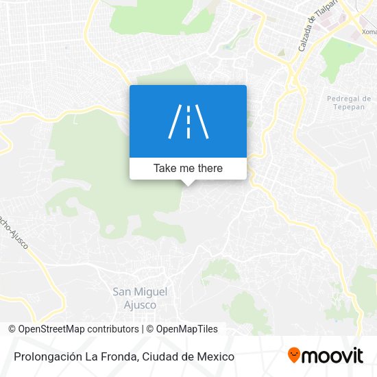 Prolongación La Fronda map