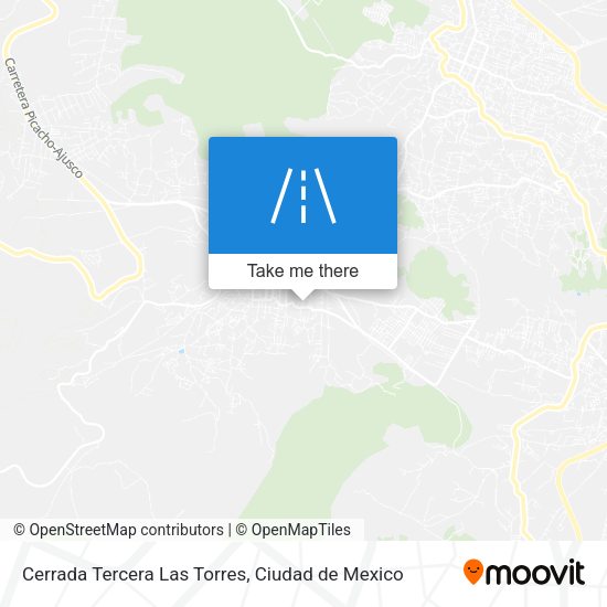 Mapa de Cerrada Tercera Las Torres
