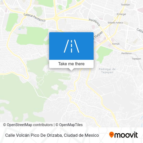 Calle Volcán Pico De Orizaba map