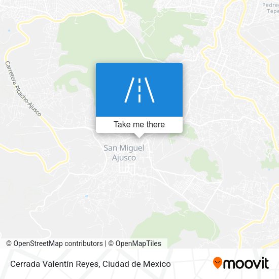 Cerrada Valentín Reyes map