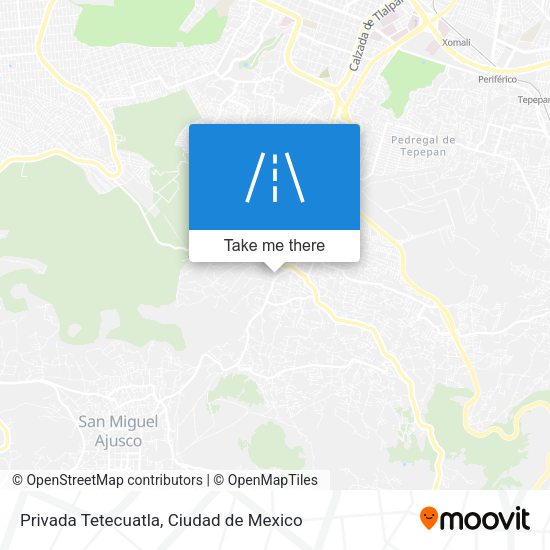 Privada Tetecuatla map