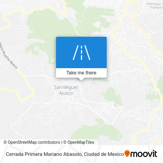 Cerrada Primera Mariano Abasolo map