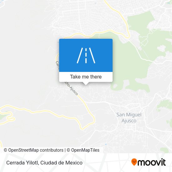 Mapa de Cerrada Yilotl