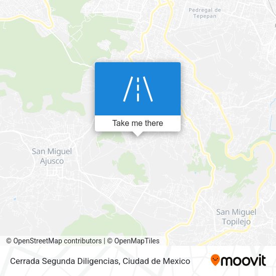 Mapa de Cerrada Segunda Diligencias