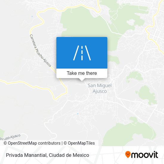 Privada Manantial map