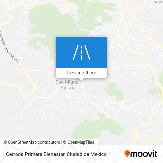 Cerrada Primera Bienestar map