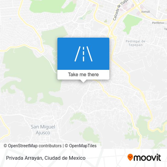 Privada Arrayán map