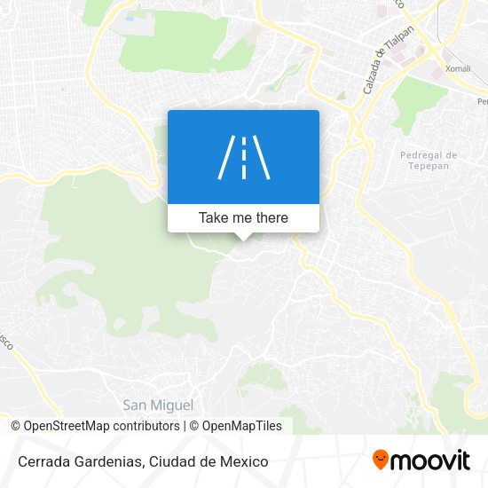 Cerrada Gardenias map
