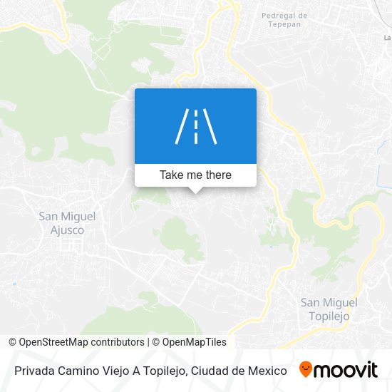 Mapa de Privada Camino Viejo A Topilejo