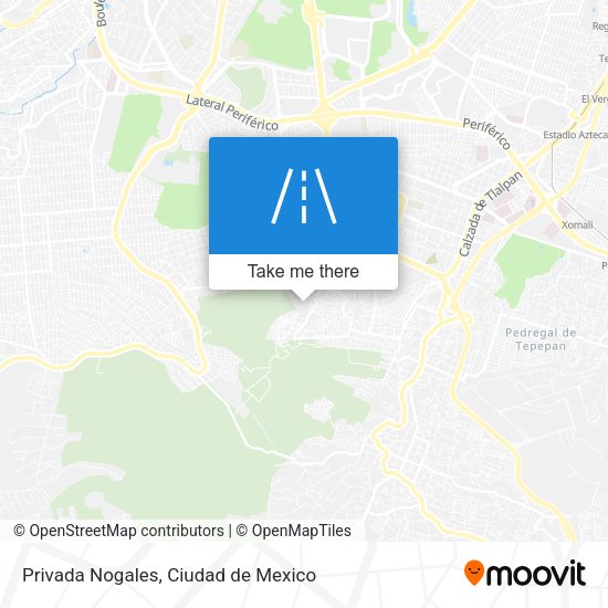 Privada Nogales map