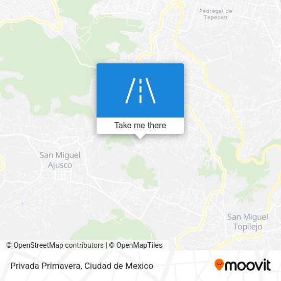 Privada Primavera map