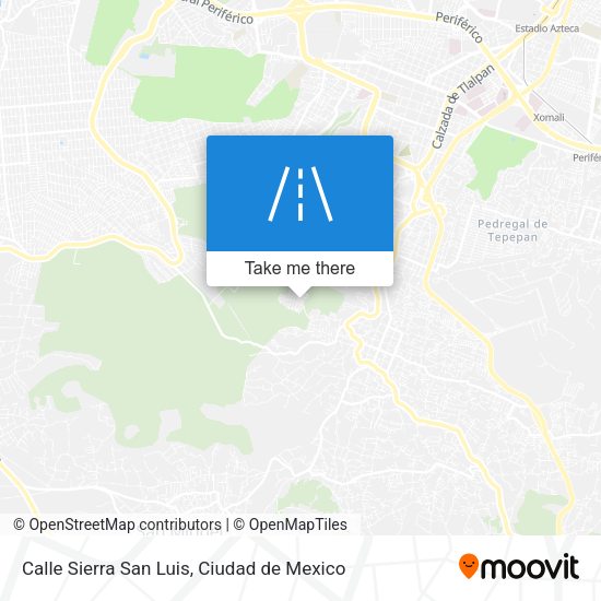 Mapa de Calle Sierra San Luis