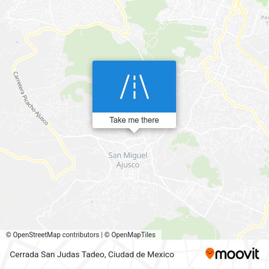 Cerrada San Judas Tadeo map
