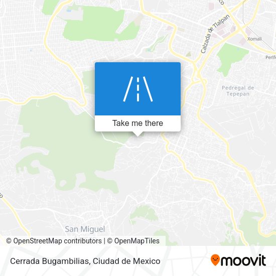 Cerrada Bugambilias map