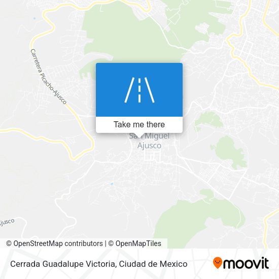 Cerrada Guadalupe Victoria map